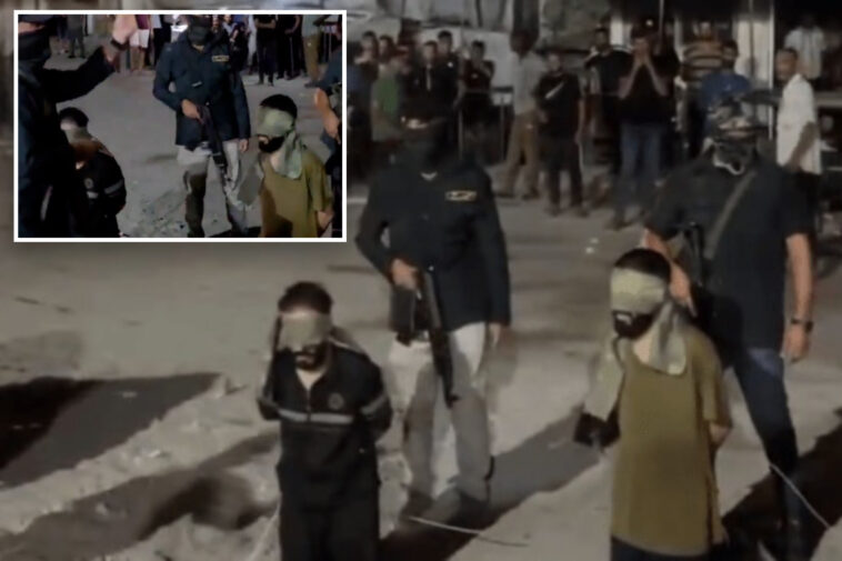hamas-terrorists-murder-3-palestinians-in-gaza-for-‘collaborating’-with-israel-in-sickening-public-execution-in-front-of-cheering-crowd