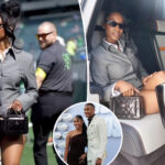 eagles-security-guard-caught-checking-out-devonta-smith’s-fiancee-— the-star-receiver-definitely-noticed