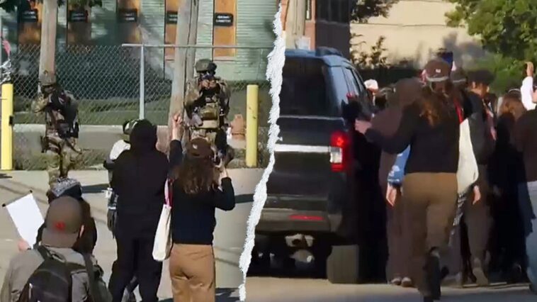 chicago-anti-ice-protesters-block-vehicles,-get-hit-with-tear-gas-and-pepper-balls