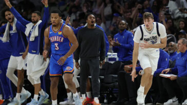 cooper-flagg-drops-10-points-as-mavericks-hang-on-to-beat-thunder-in-his-preseason-debut