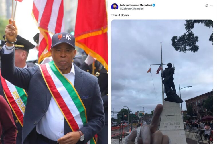 mayor-eric-adams-looks-to-protect-nyc’s-columbus-statues-after-rival-zohran-mamdani’s-tantrum-over-explorer