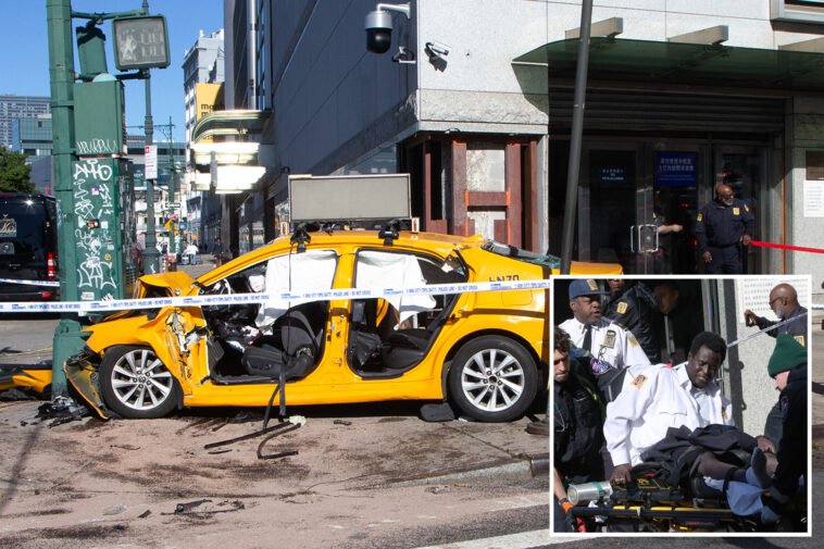 out-of-control-taxi-cab-slams-into-pole-outside-chinese-consulate,-injures-4
