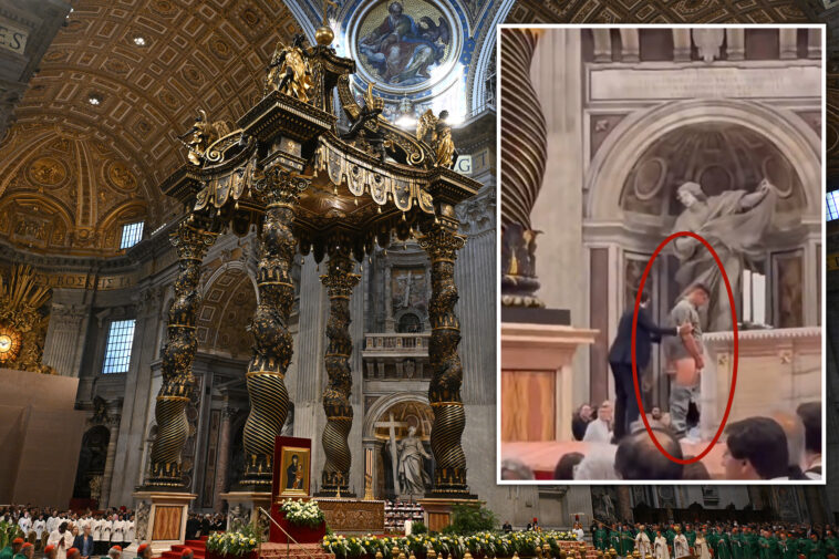 vile-desecration:-man-urinates-on-altar-at-vatican-city’s-st.-peter’s-basilica-during-holy-mass