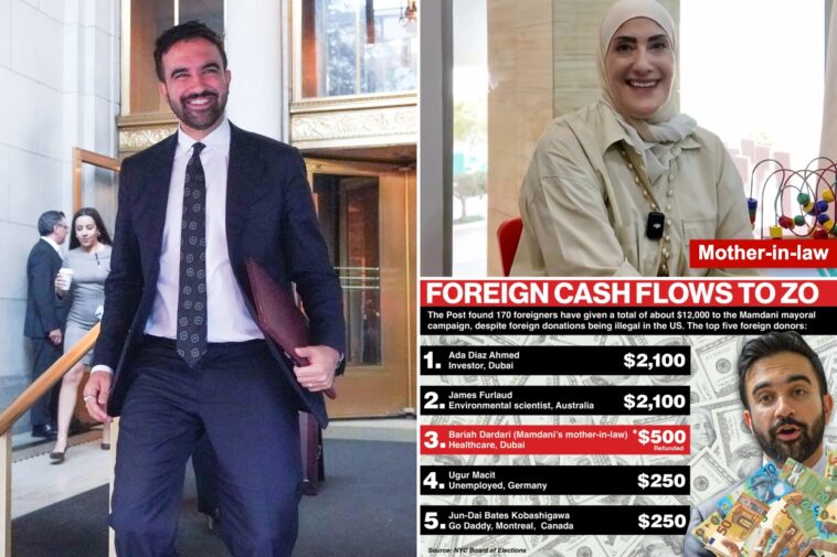 mamdani-mayoral-campaign-took-in-$13,000-in-illegal-foreign-donations,-records-show