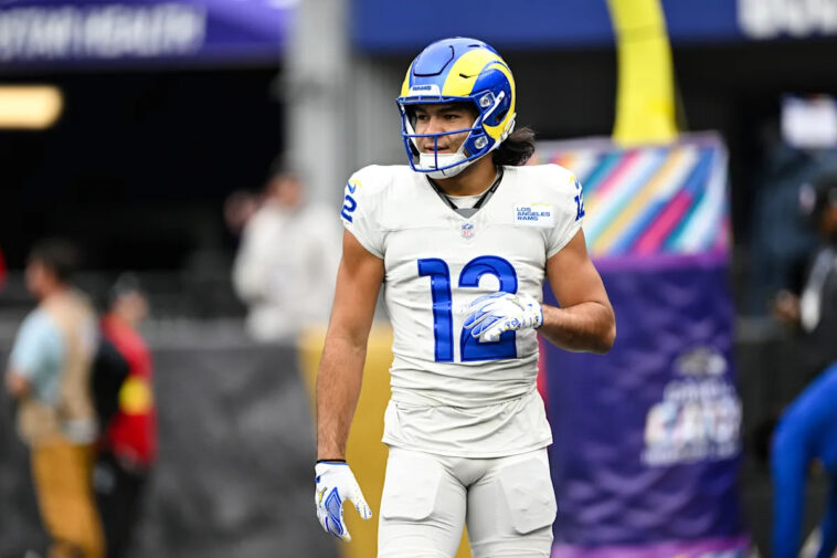 rams-star-wr-puka-nacua-returns-after-limping-to-locker-room-with-foot-injury-vs.-ravens