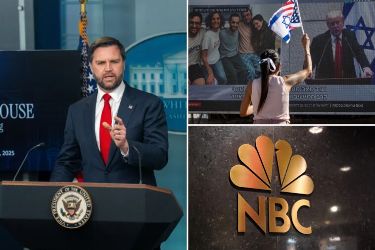 jd-vance-accuses-nbc-of-failing-to-cover-israeli-cheering-for-trump-in-securing-peace-deal