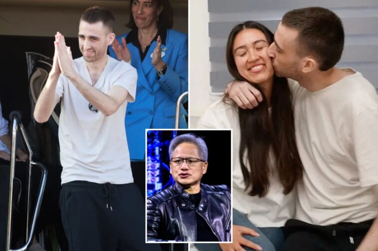 nvidia-ceo-jensen-huang-expresses-gratitude-after-israeli-employee-released-by-hamas:-‘welcome-home’