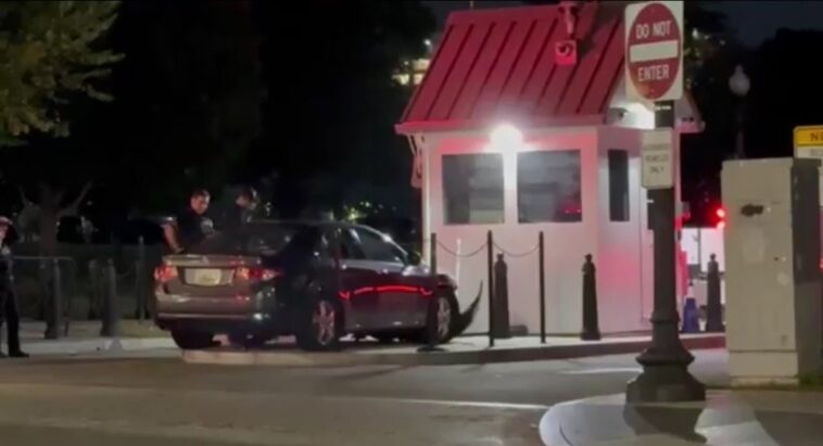 driver-crashes-car-into-security-gate-at-white-house-–-suspect-arrested
