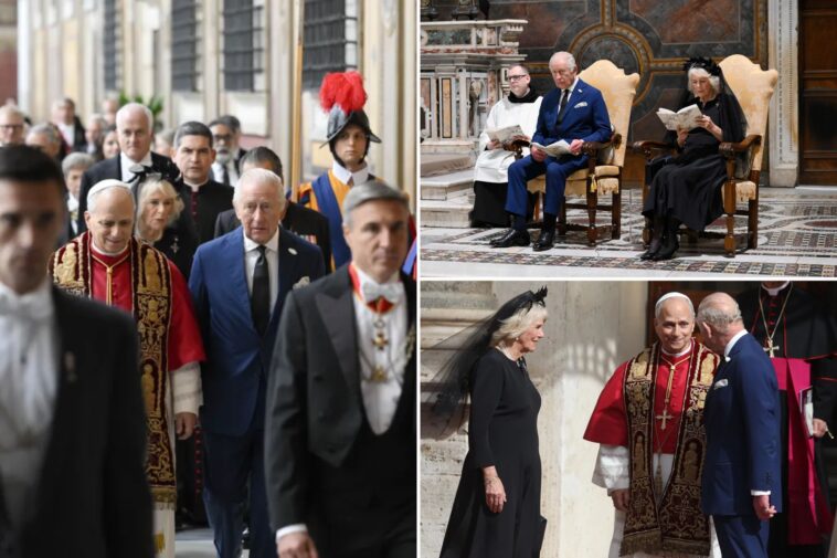 king-charles,-pope-leo-pray-together-in-rare-moment-that-hasn’t-happened-in-nearly-500-years
