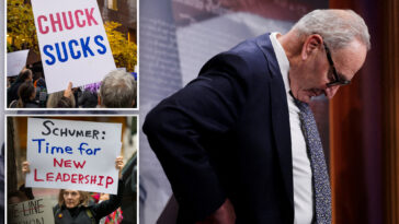 chuck-schumer-is-the-most-unpopular-he’s-ever-been-—-as-senator-is-urged-to-step-down,-bruising-new-poll-shows