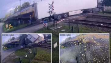 wild-video-shows-moment-high-speed-passenger-train-plows-into-truck-carrying-thousands-of-pears