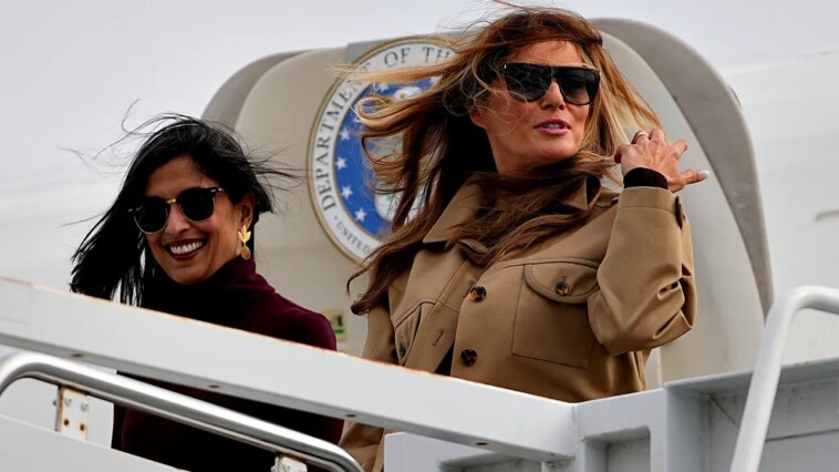 first-lady-melania-trump-and-usha-vance-visit-troops’-families-in-first-joint-visit