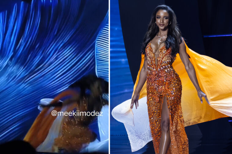 miss-jamaica-tumbles-off-stage-and-is-carried-away-on-stretcher-during-miss-universe-pageant