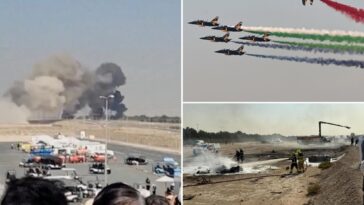 indian-fighter-jet-crashes-at-dubai-air-show,-kills-pilot