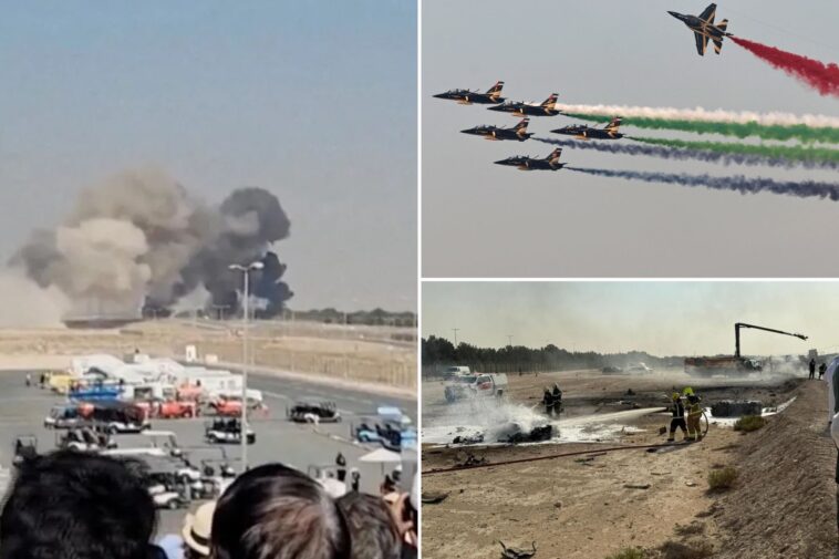 indian-fighter-jet-crashes-at-dubai-air-show,-kills-pilot