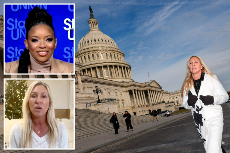 jasmine-crockett-roasts-marjorie-taylor-greene-for-quitting:-‘you-can’t-take-the-heat’