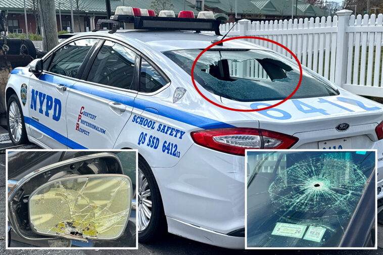 lexus-riding-vandal-trashes-11-nypd-cruisers-parked-outside-newest-stationhouse:-cops