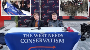 uk-teen-claims-people-threw-urine,-glue-at-him-while-he-was-promoting-charlie-kirk’s-turning-point-message