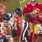 49ers’-jauan-jennings-strikes-panthers-defender-over-‘cheap-shot’-in-chaotic-‘mnf’-scene