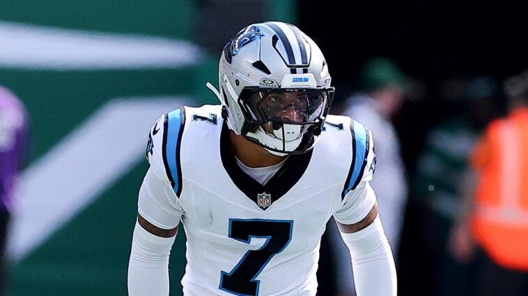 nfl-suspends-panthers’-tre’von-moehrig-one-game-for-striking-49ers’-jauan-jennings-in-groin-area