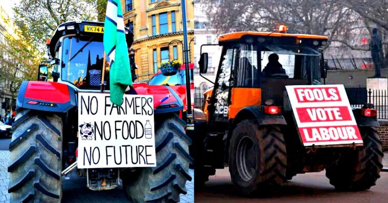 labour-out:-uk-farmers-invade-london,-head-to-parliament-to-protest-against-failing-pm-starmer’s-tax-raid-–-two-tier-law-enforcement-cracks-down-on-demonstration-(videos)