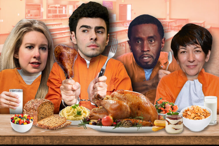 here’s-what-luigi-mangione,-sean-‘diddy’-combs,-ghislaine-maxwell-and-other-celeb-prisoners-are-set-to-be-served-for-thanksgiving