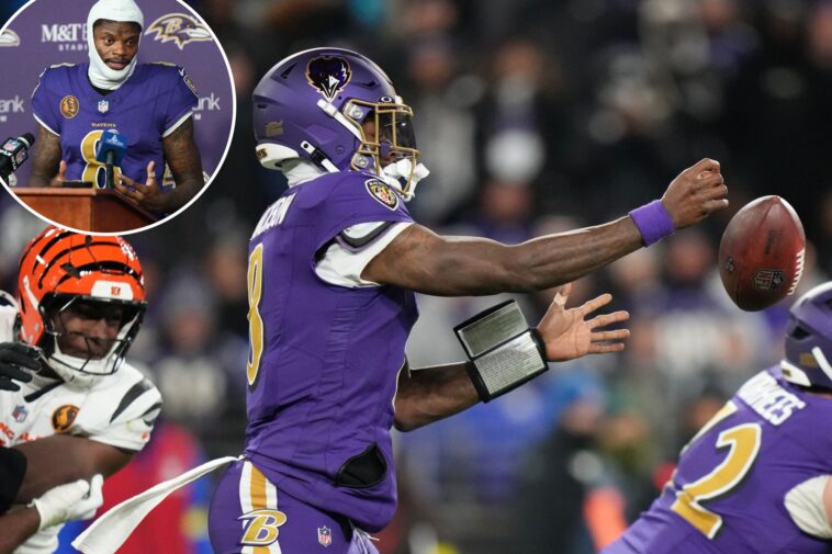 lamar-jackson-‘ticked-off’-with-ravens’-season-teetering:-‘tired-of-this-s–t’