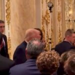 going-viral:-barron-trump-towers-over-president-and-first-lady-melania-at-thanksgiving-dinner-(video)