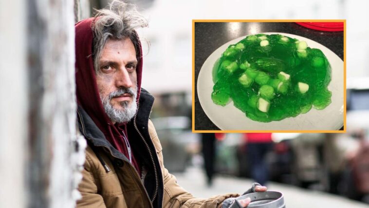 ‘no-thanks,’-says-hungry-homeless-man-after-being-offered-marshmallow-jello-salad