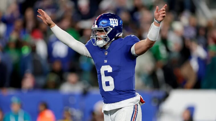 giants’-jaxson-dart-to-start-vs.-patriots-after-missing-2-games-with-concussion