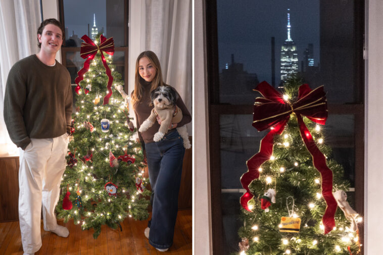nyc-couple-goes-viral-for-using-empire-state-building-as-christmas-tree-topper