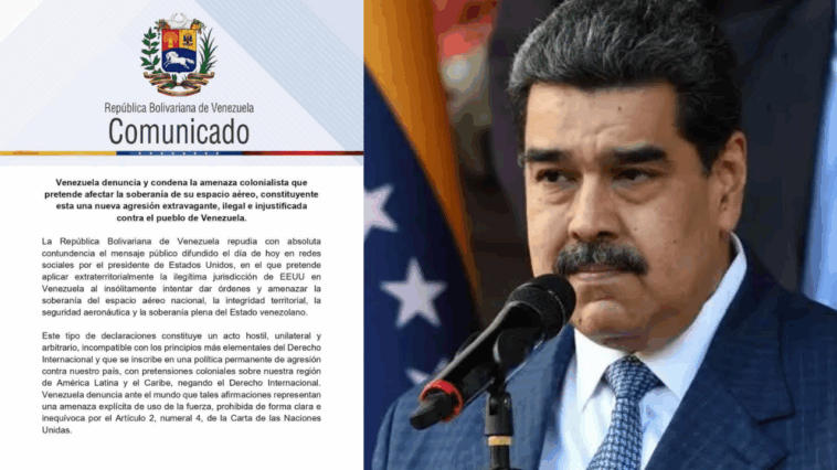 venezuela-issues-statement-after-president-trump-orders-all-aircraft-to-avoid-regime-controlled-airspace