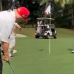 watch:-president-trump-makes-chip-shot-and-walks-away-like-a-boss-in-viral-video