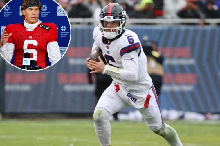 giants-hoping-for-no-more-interruptions-to-jaxson-dart’s-turbulent-season-with-qb-back-vs.-patriots