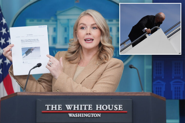 leavitt-blasts-ny-times-reporter-for-trump-health-story,-recalling-how-she-covered-biden-decline:-‘are-you-kidding-me?’