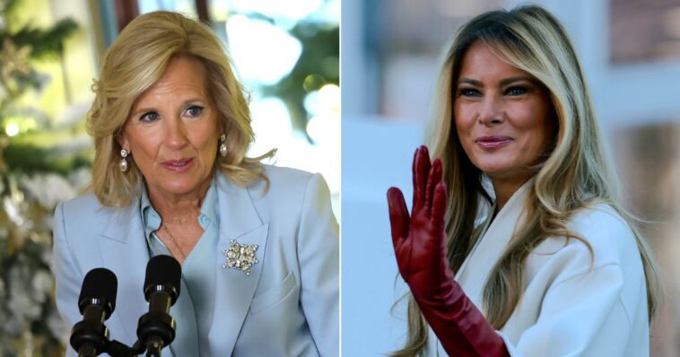 jill-biden’s-nightmarish-christmas-display-goes-viral-as-melania-trump-unveils-classy-holiday-decor
