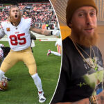 george-kittle-rips-rare-pokemon-pack-after-49ers’-blowout-win:-‘that-was-sick’