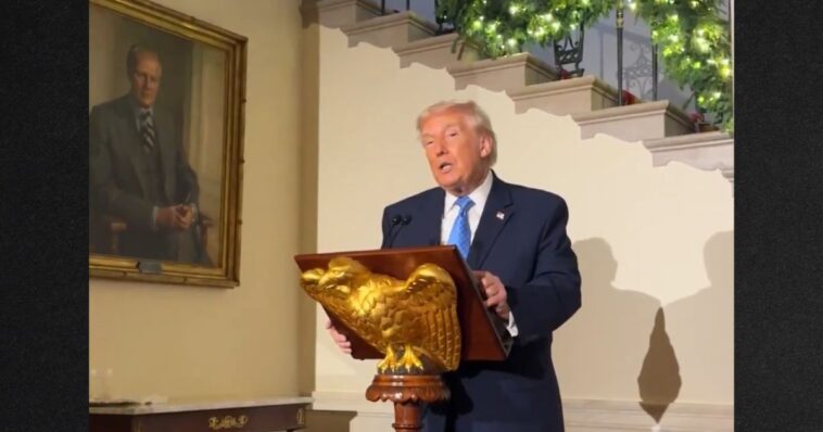 watch:-trump-gives-touching-tribute-to-deceased,-wounded-guard-members-during-wh-christmas-party