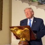 president-trump-drops-by-first-white-house-christmas-party-with-special-message-to-supporters-(video)