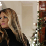 fashion-notes:-melania-trump-unveils-white-house-christmas-decorations-in-burberry-military-coat