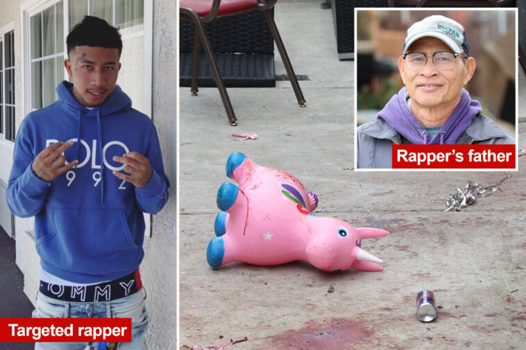 rapper-targeted-in-stockton-mass-shooting-is-hiding-out,-fearing-for-his-life-after-being-shot-at-little-girls’-birthday-party,-dad-says