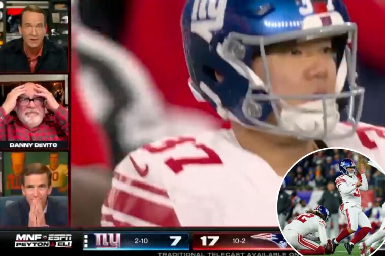 giants’-kicking-gaffe-completely-baffles-‘manningcast’-crew:-‘i’ve-never-seen-that’
