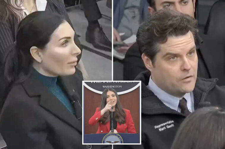 laura-loomer,-matt-gaetz-show-up-for-first-pentagon-briefing-after-press-corps-‘self-deports’