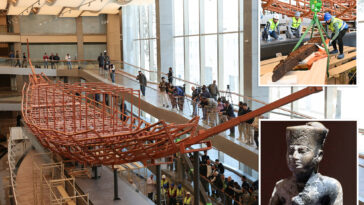 ancient-egyptian-pharaoh’s-boat-is-being-restored-at-record-breaking-museum