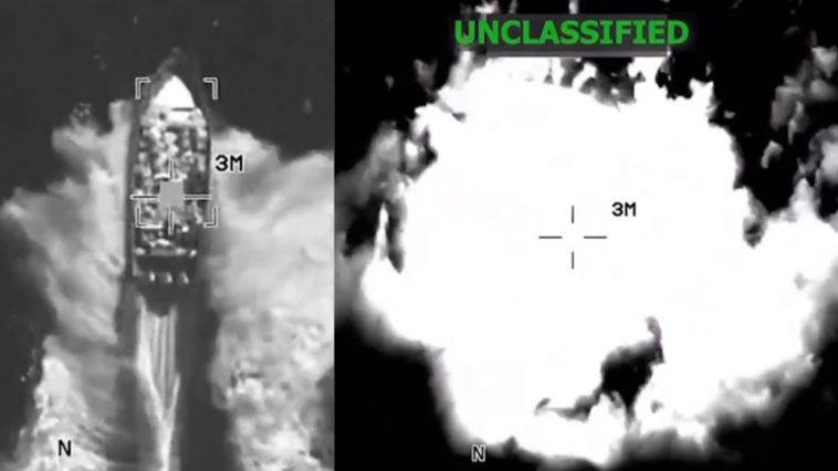 watch:-us-vaporizes-22nd-venezuelan-drug-boat-amid-democrat-claims-of-unlawful-orders