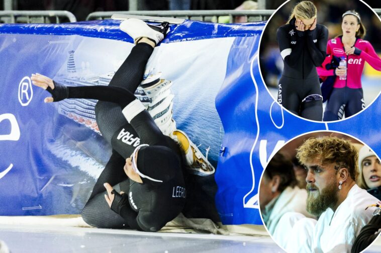 jake-paul’s-speed-skater-fiancee-jutta-leerdam-crashes-out-at-olympic-trials-with-italy-hopes-in-flux
