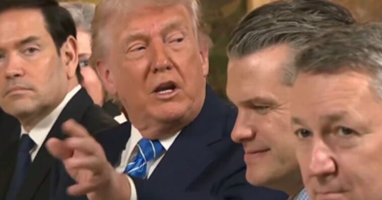 trump-hilariously-roasts-fake-news-media-during-zelenskyy-meeting-at-mar-a-lago:-‘would-you-consider-lunch-a-bribe?’-(video)