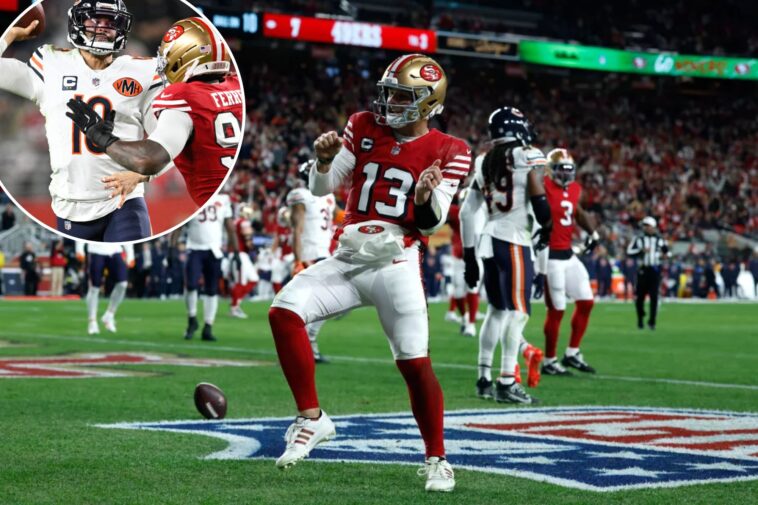 brock-purdy’s-five-tds-help-49ers-hold-off-bears-in-thriller,-set-up-showdown-for-nfc’s-top-seed