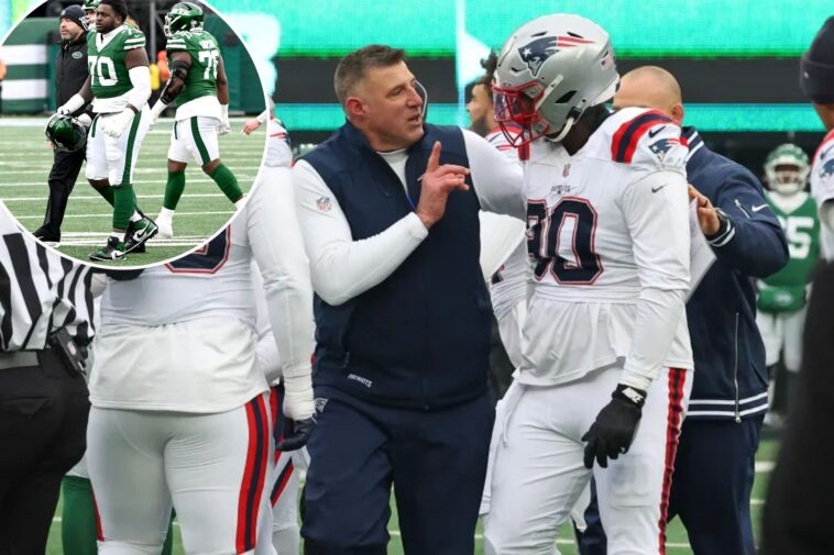 patriots’-christian-barmore:-‘dirty’-jets-player-behind-mike-vrabel-confrontation