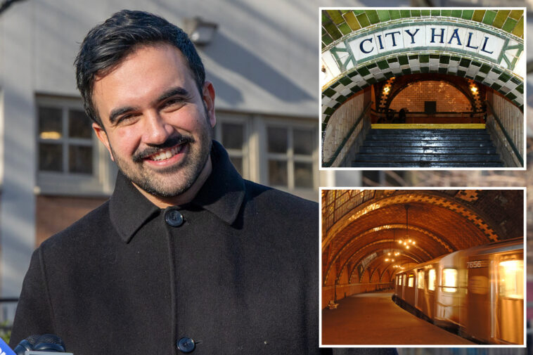 zohran-mamdani-to-be-sworn-in-as-nyc-mayor-below-city-hall-park—-in-private-ceremony-at-shuttered-subway-stop